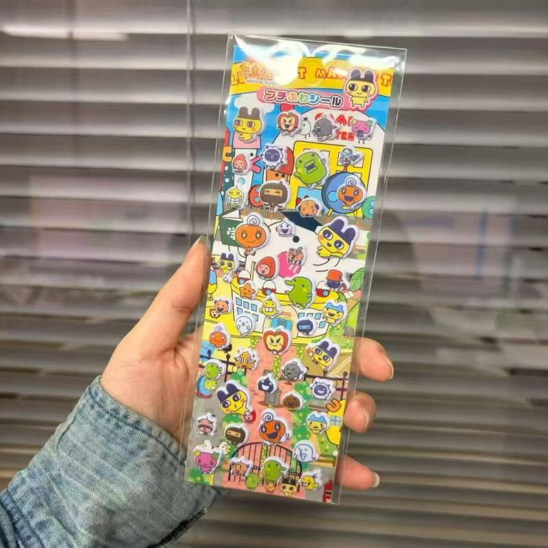 Laptop Accessories Case - 6 adet Tamagotchi karikatür kabarcık çıkartmalar