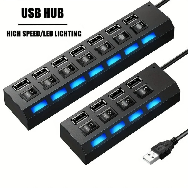 USB 2.0 Hub 4/7 Port Splitter  - Laptop Accessories For Programmers incelemesi ve fiyatı
