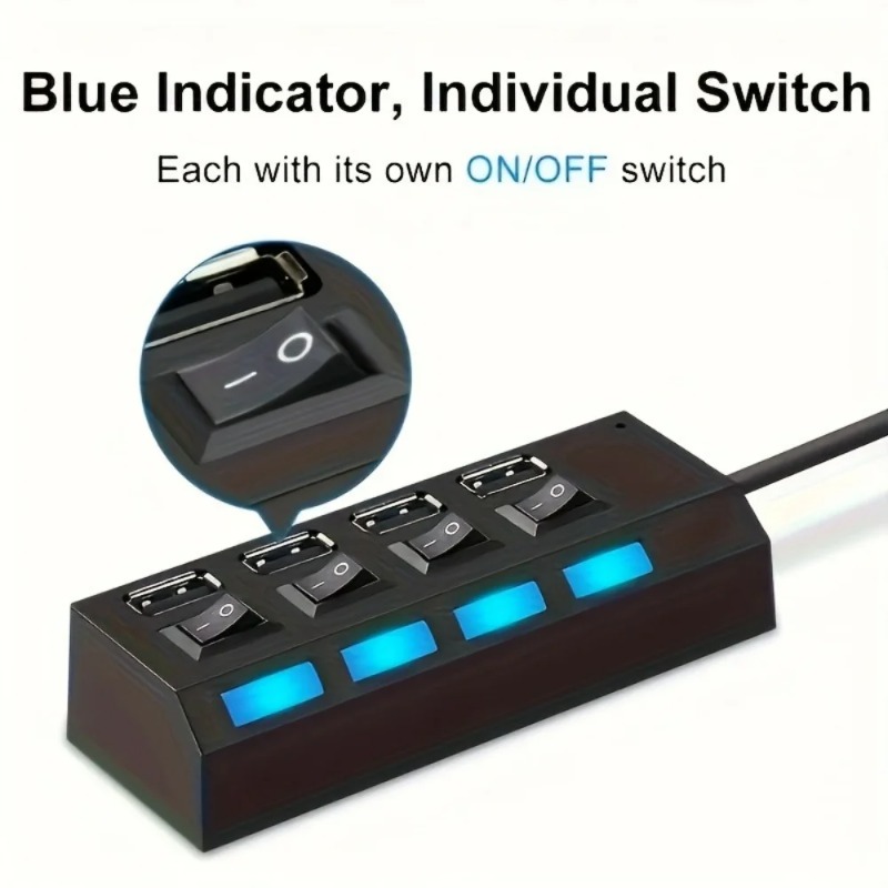 USB 2.0 Hub 4/7 Port Splitter  - Laptop Accessories For Programmers incelemesi ve fiyatı