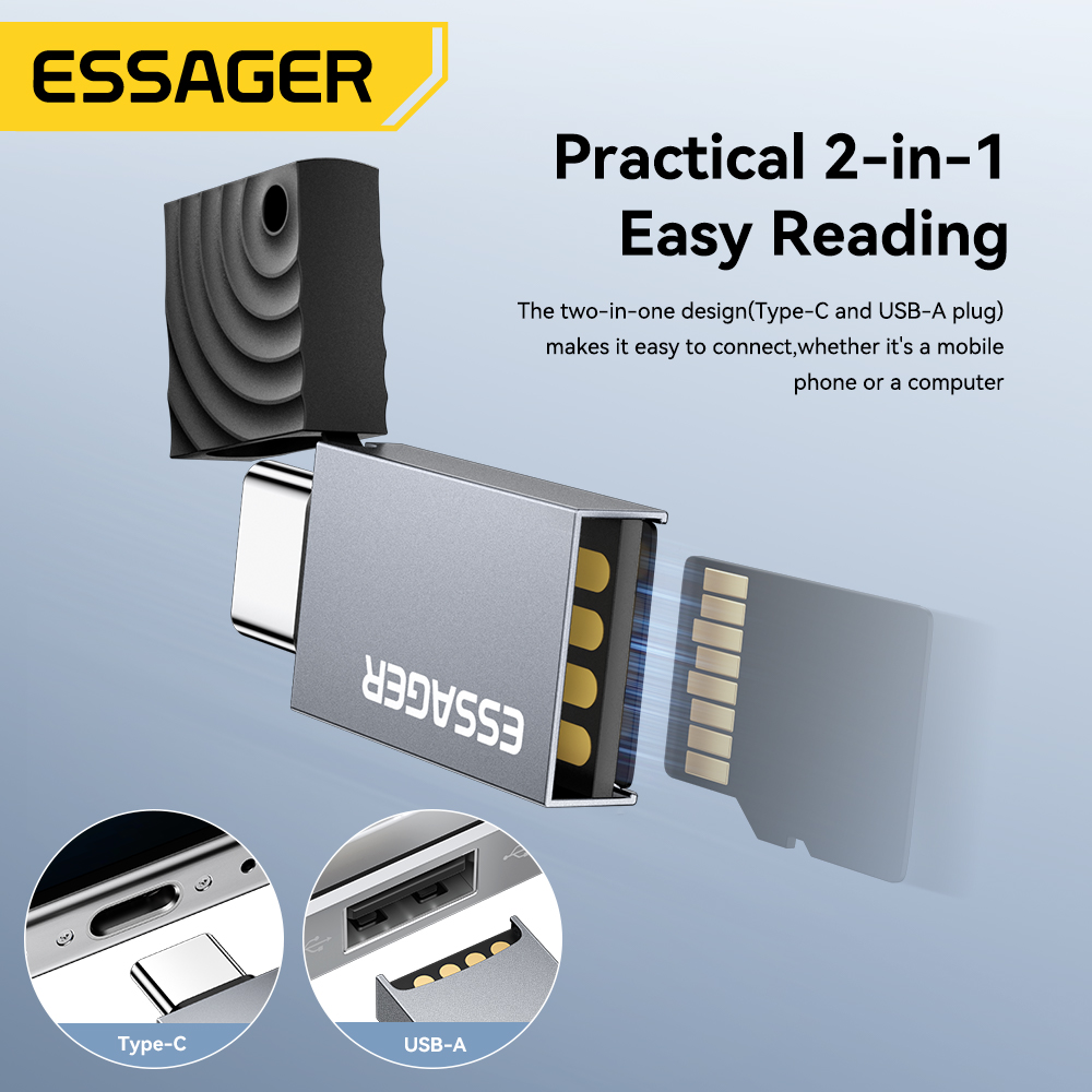 Essager 2 in 1 TF SD Kart Okuy - Laptop Accessories For Programmers incelemesi ve fiyatı