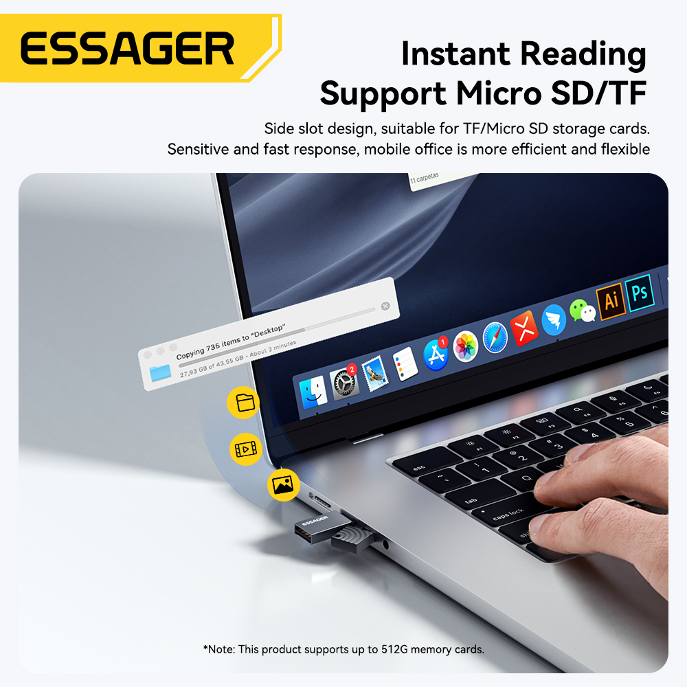 Essager 2 in 1 TF SD Kart Okuy - Laptop Accessories For Programmers incelemesi ve fiyatı